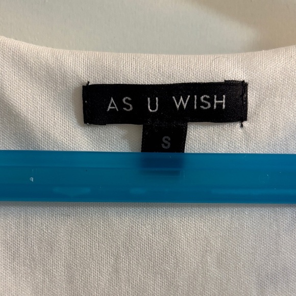 As U Wish White and Blue Floral Maxi Dress - Picture 3 of 3